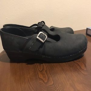 Sanita Black Clogs